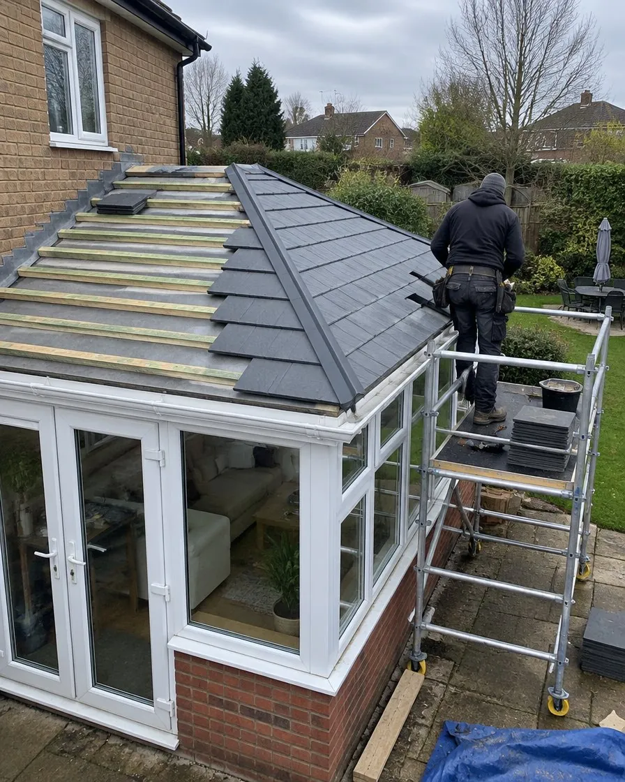 Conservatory roof replacement in Carn Brea